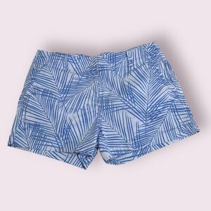 Vineyard Vines Blue Palm Print Shorts - Size 8